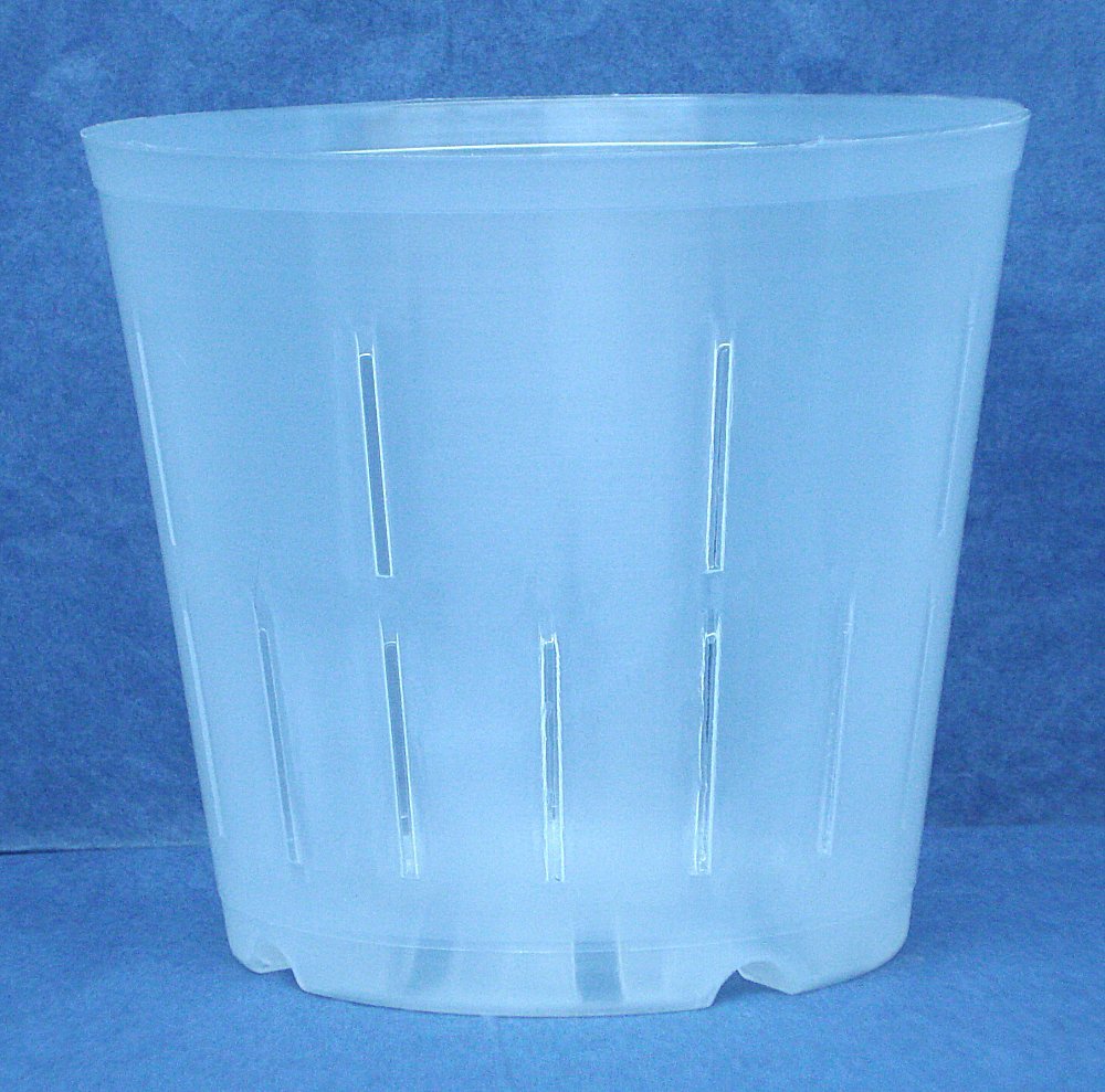 5 Inch Clear Plastic Orchid Pots - Set of 3 | Perfect for Indoor Plant Display, Orchid Repotting & Home Gardening Decor