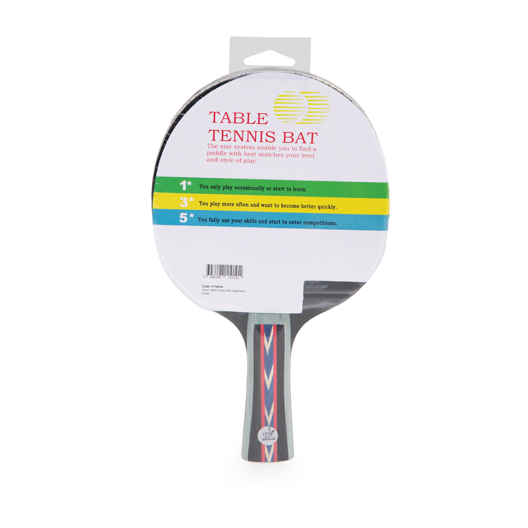 Victor Table Tennis Bat Superspin - Professional Ping Pong Paddle with High Spin Control for Competitive Play | Perfect for Tournaments, Training & Recreational Games