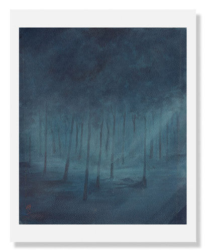 Tagore, Still in the Forest Night - Premium Handmade Wooden Wall Art Decor for Living Room, Bedroom & Office | Nature Inspired Home Decor Gift
