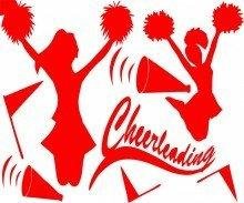 Cheerleading Wall Decals - Girls Room Decor Sticker - Vinyl Wall Art for Bedroom - 22 Color Options - Perfect for Kids' Room, Nursery & Home Decor