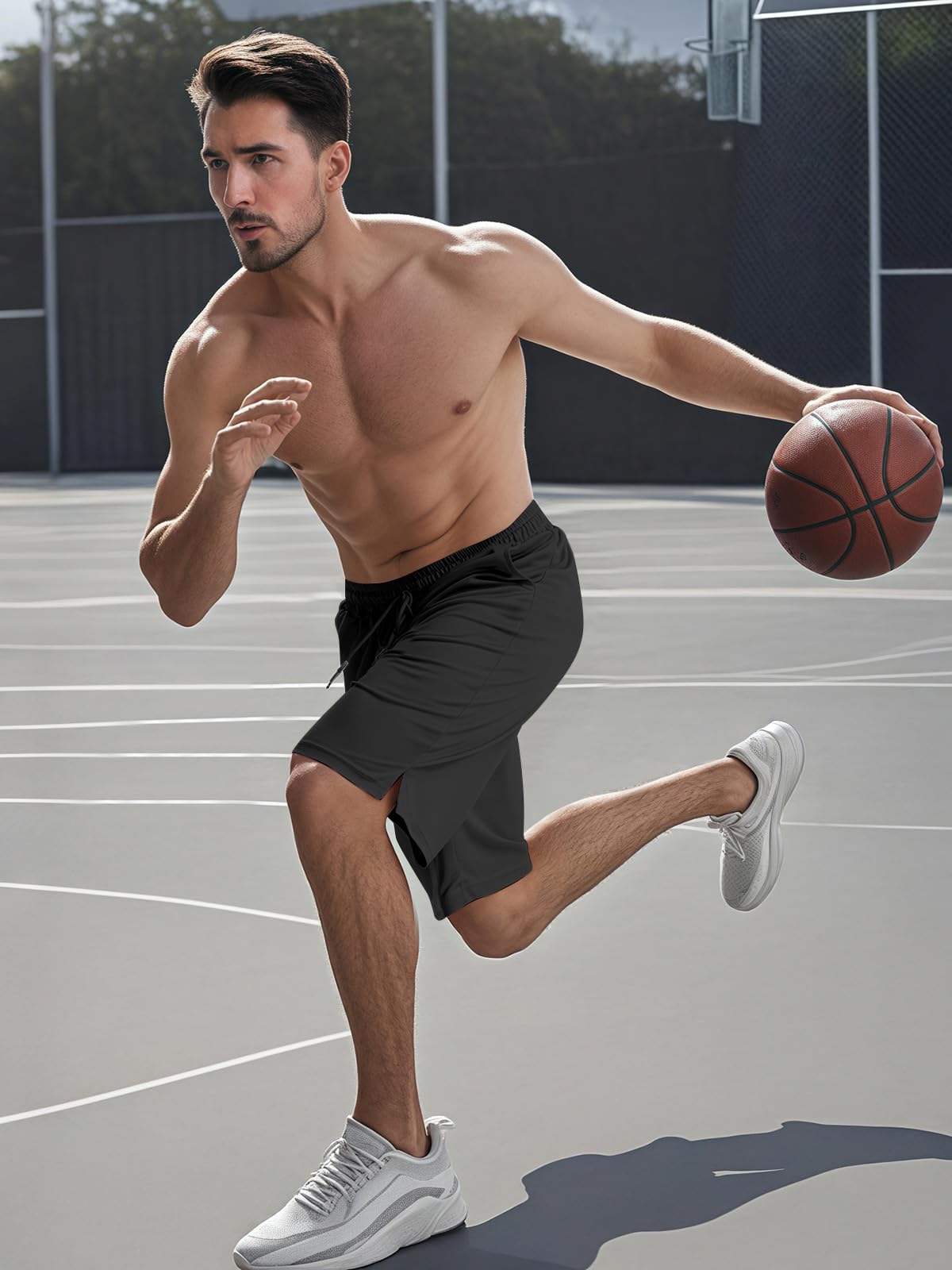 **Aolesy Men's Basketball Shorts 7