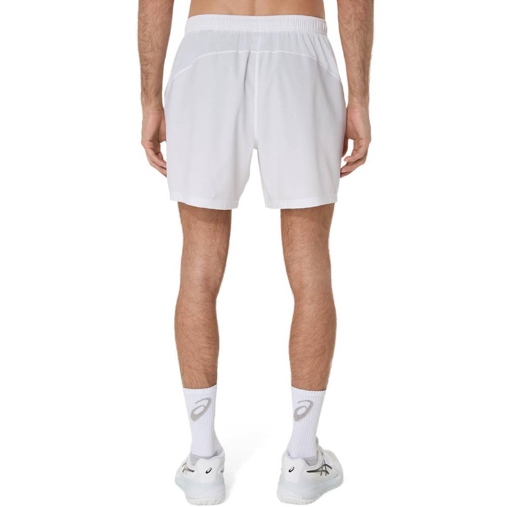 ASICS Men's Court 7 Inch Athletic Shorts - Breathable Quick-Dry Tennis & Running Shorts for Men (Brilliant White) | Perfect for Gym, Workout & Casual Wear