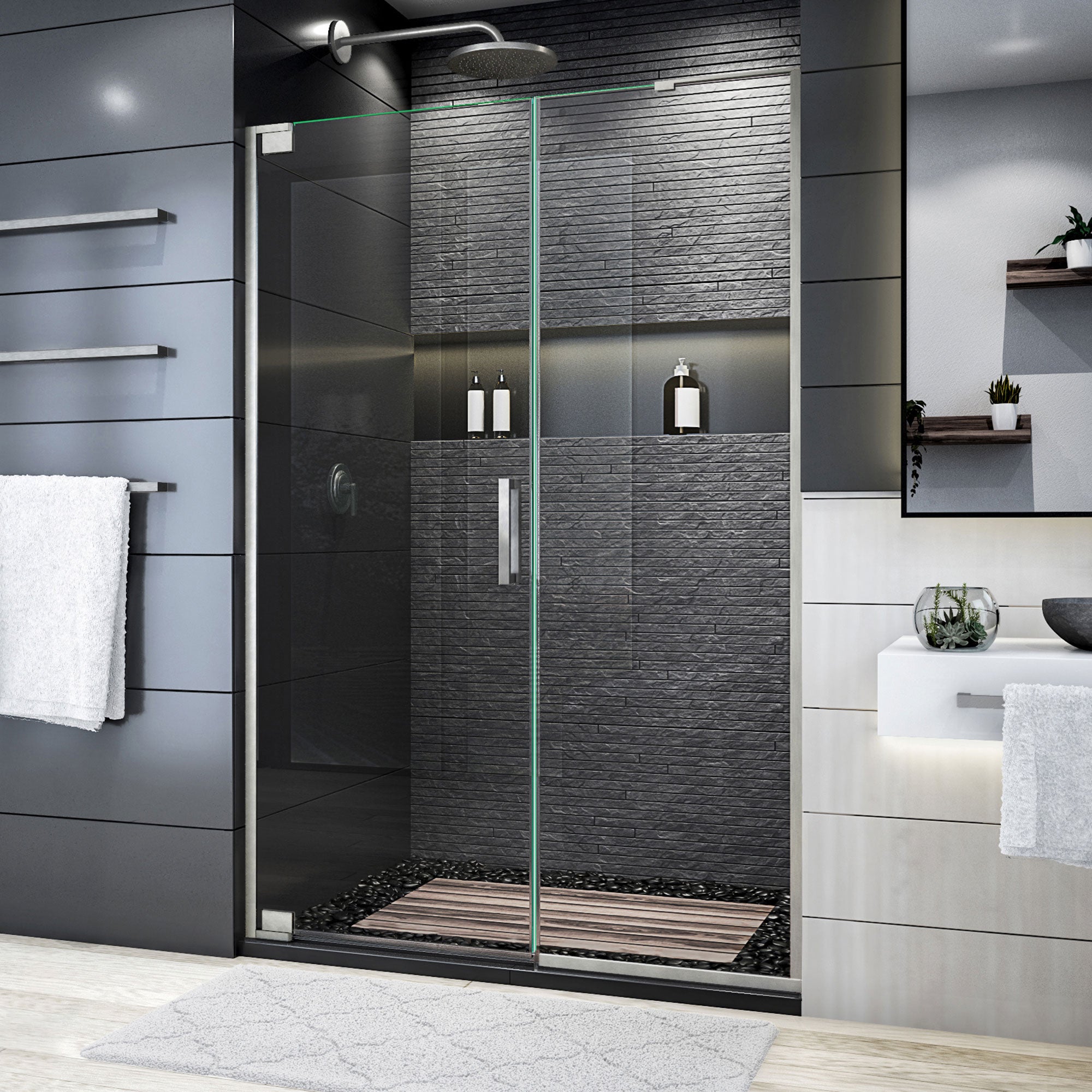 DreamLine Elegance Plus Frameless Pivot Shower Door 46.75
