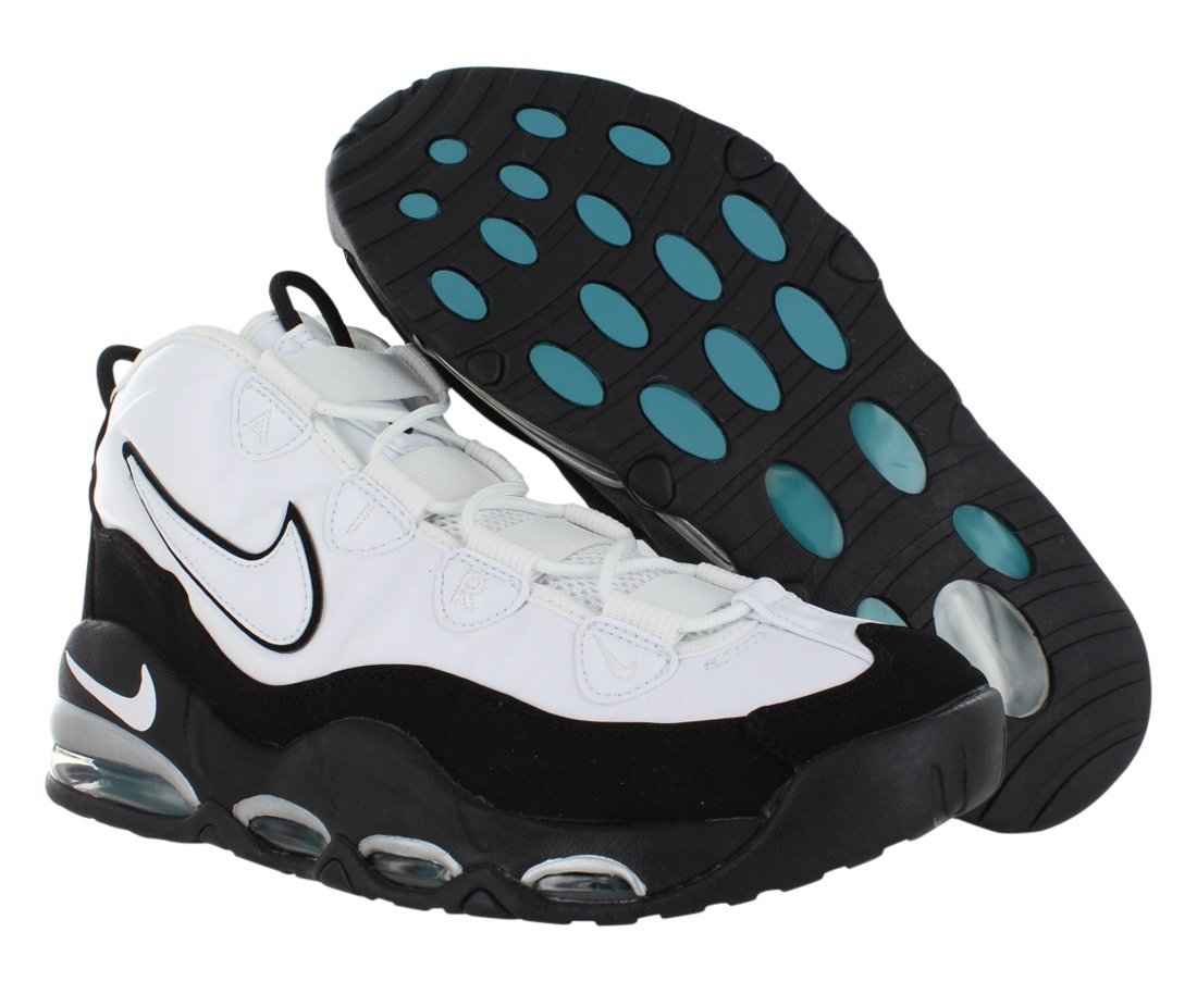 Nike Air Max Uptempo Basketball Shoes - White/Black/Mystic Teal for Men | High-Performance Cushioning & Style | Perfect for Court Play & Streetwear Fashion