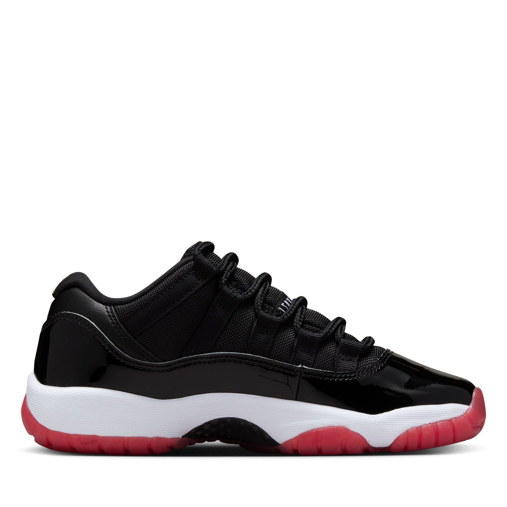 Air Jordan 11 Retro Low 'Bred' GS Sneakers - Black/Varsity Red Basketball Shoes for Kids - Perfect for School, Sports & Casual Wear