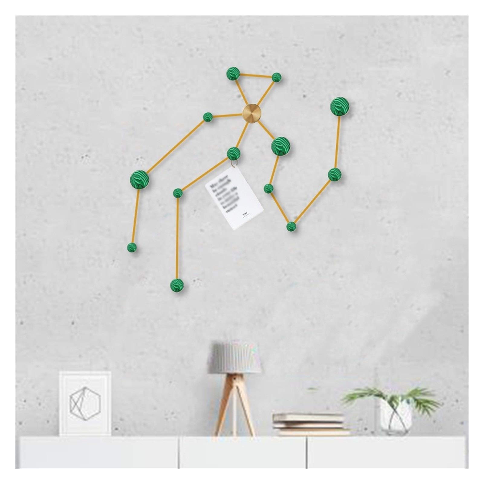 Farmhouse Wall Mounted Coat Rack - European Creative Constellation Hook - Multifunctional Wall Hanger for Coats, Hats & Bags - Sagittarius Design - Perfect for Entryway, Bedroom or Mudroom Organization