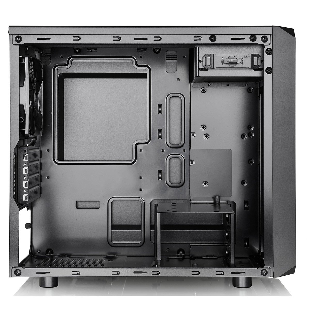 Thermaltake Versa H15 Black M-ATX Gaming PC Case - Compact Tower for High Performance Gaming & Workstation Builds - Perfect for Small Spaces & Home Offices