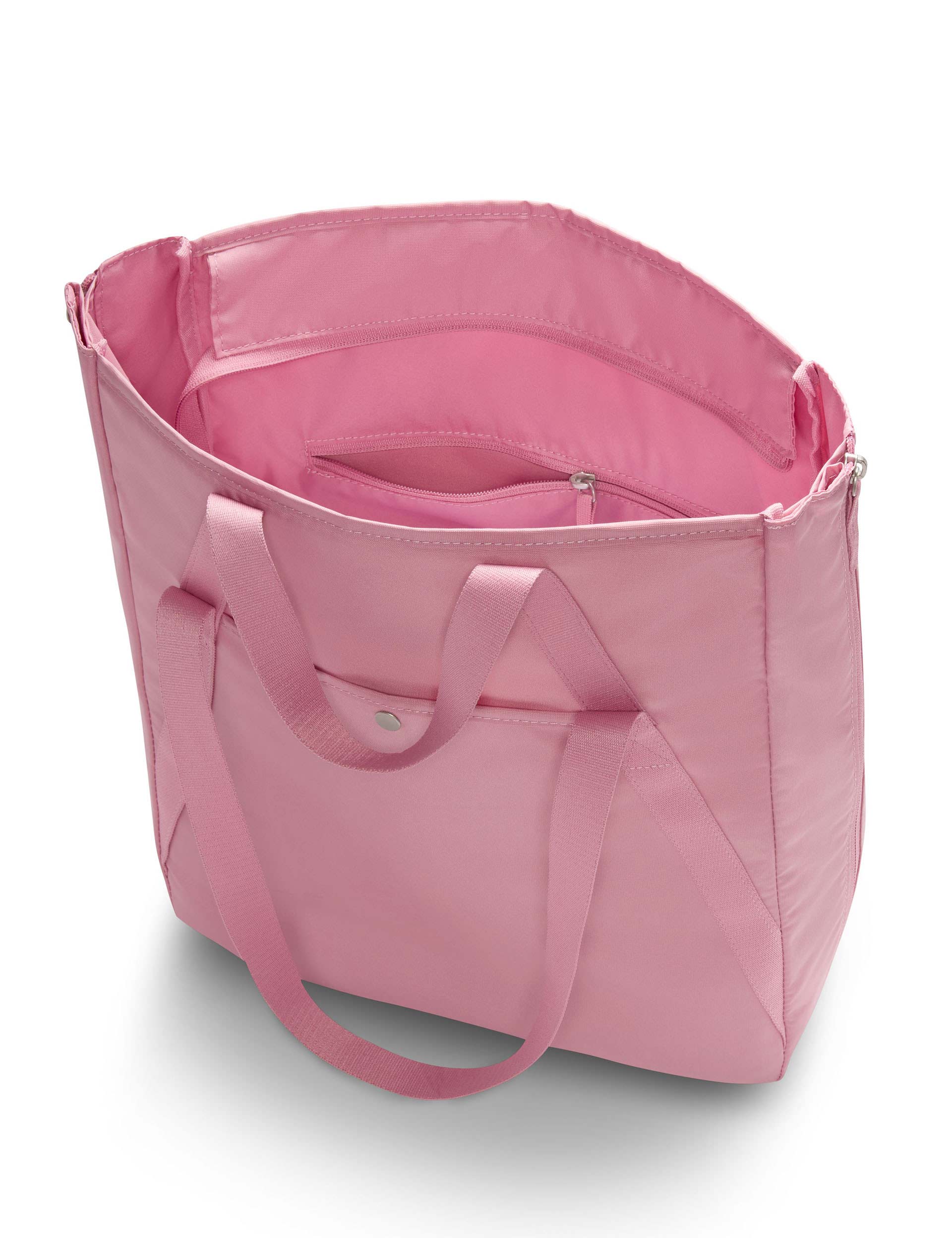 Stylish Gym Tote Bag in Elemental Pink & White - Perfect for Workouts, Yoga, and Travel | Durable Sports Duffel for Women & Men