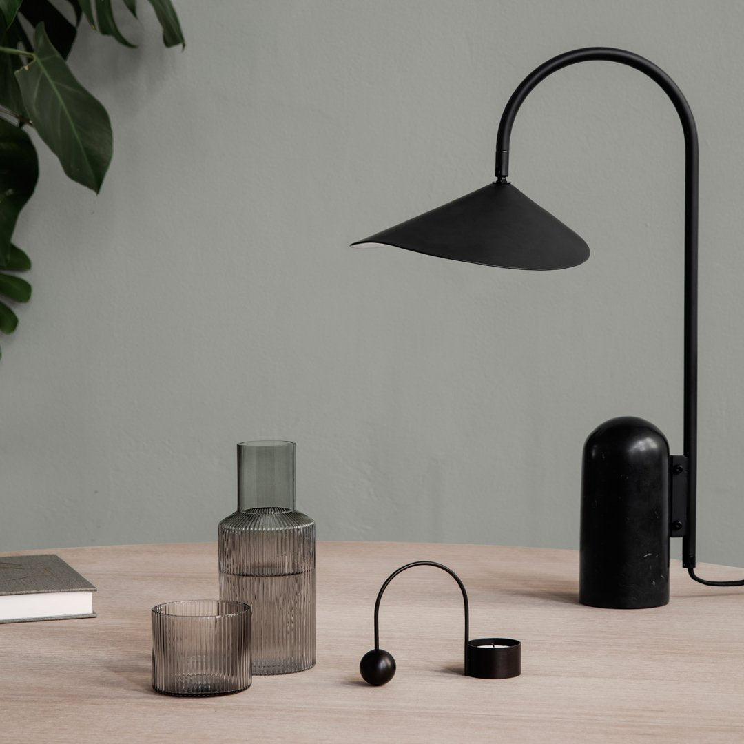 Ferm Living Arum Table Lamp - Modern Scandinavian Design for Bedroom, Living Room & Office Decor