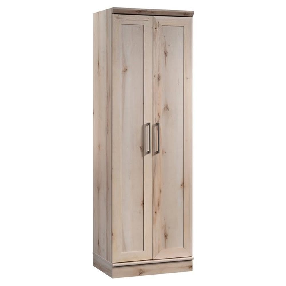 Sauder HomePlus Two Door Storage Cabinet - Pantry Organizer with Pacific Maple Finish for Kitchen, Dining Room, or Garage Storage