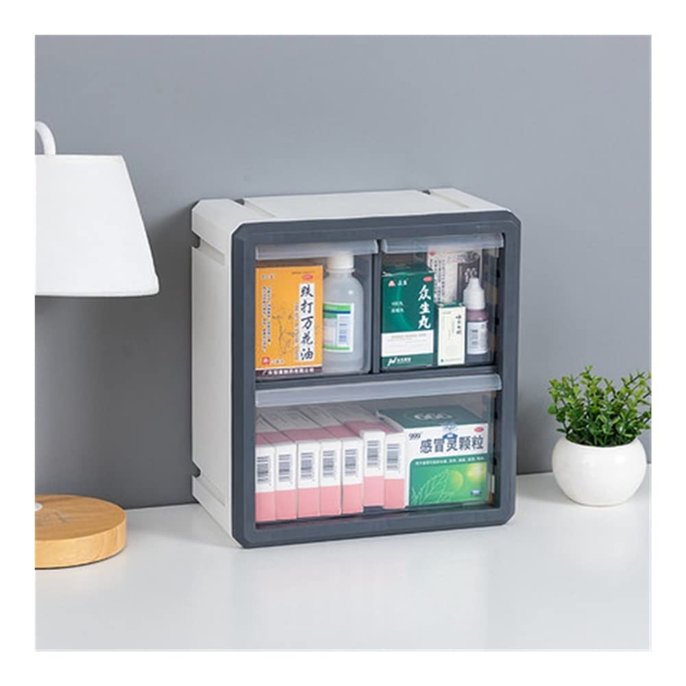 Wall Mount Medicine Organizer - Multi-Layer First Aid Storage Box for Home & Family | High Capacity Medical Cabinet, Pill Case & Drug Storage Solution | Perfect for Bathroom, Kitchen & Emergency Preparedness