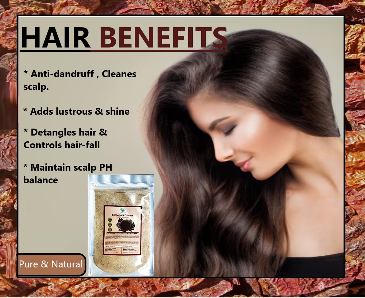 Premium Shikakai Powder for Hair Growth & Cleansing | Natural Hair Mask & Pack Treatment - 2 Pack (200g) | Ayurvedic Herbal Remedy for Dandruff, Dry Scalp & Shine - Perfect for Daily Hair Care Routine