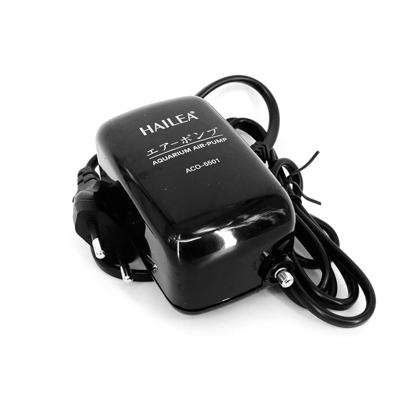 HAILEA Silent Air Pump ACO 5500 Series - Ultra Quiet Aquarium Air Pump with Single/Double Outlet for Fish Tank, Pond & Hydroponics System