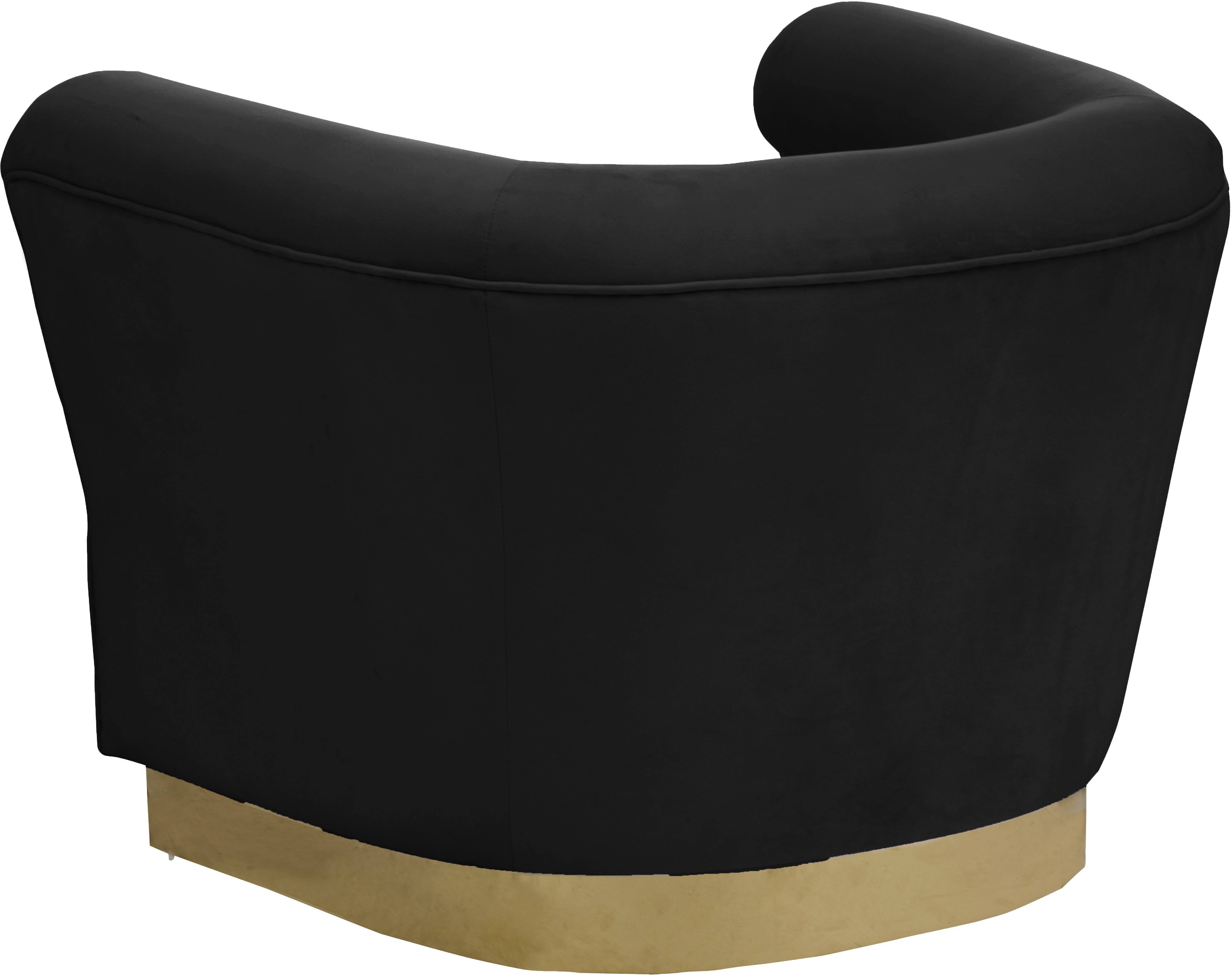 Bellini Velvet Chair - Modern Accent Armchair for Living Room, Bedroom & Office - Plush Upholstered Lounge Chair with Sturdy Metal Legs - Perfect for Home Decor, Reading Nook or Cozy Corner