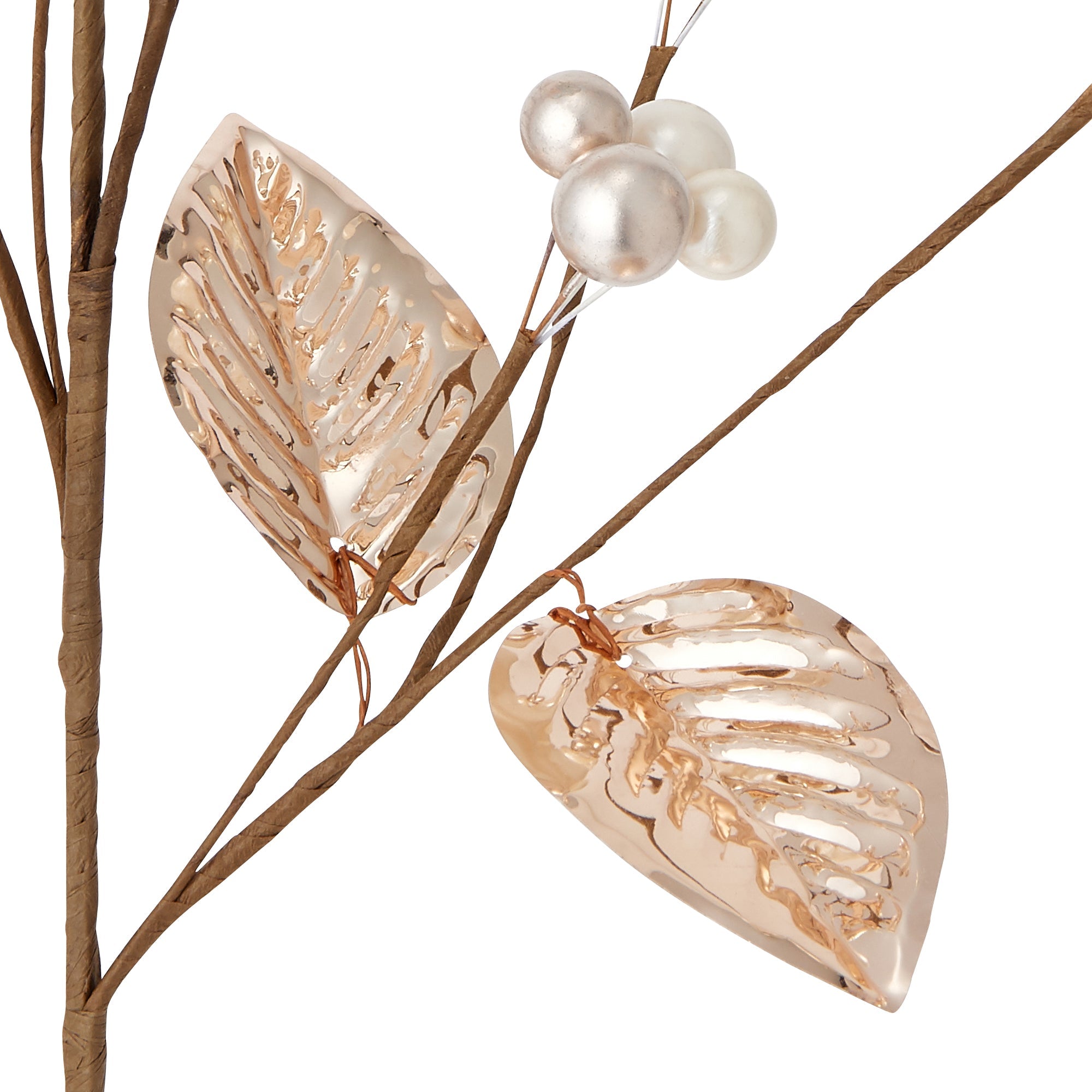 Shiny Gold Leaf Artificial Plants - Elegant Home & Office Decor for Table Centerpieces, Shelves, and Wedding Decorations