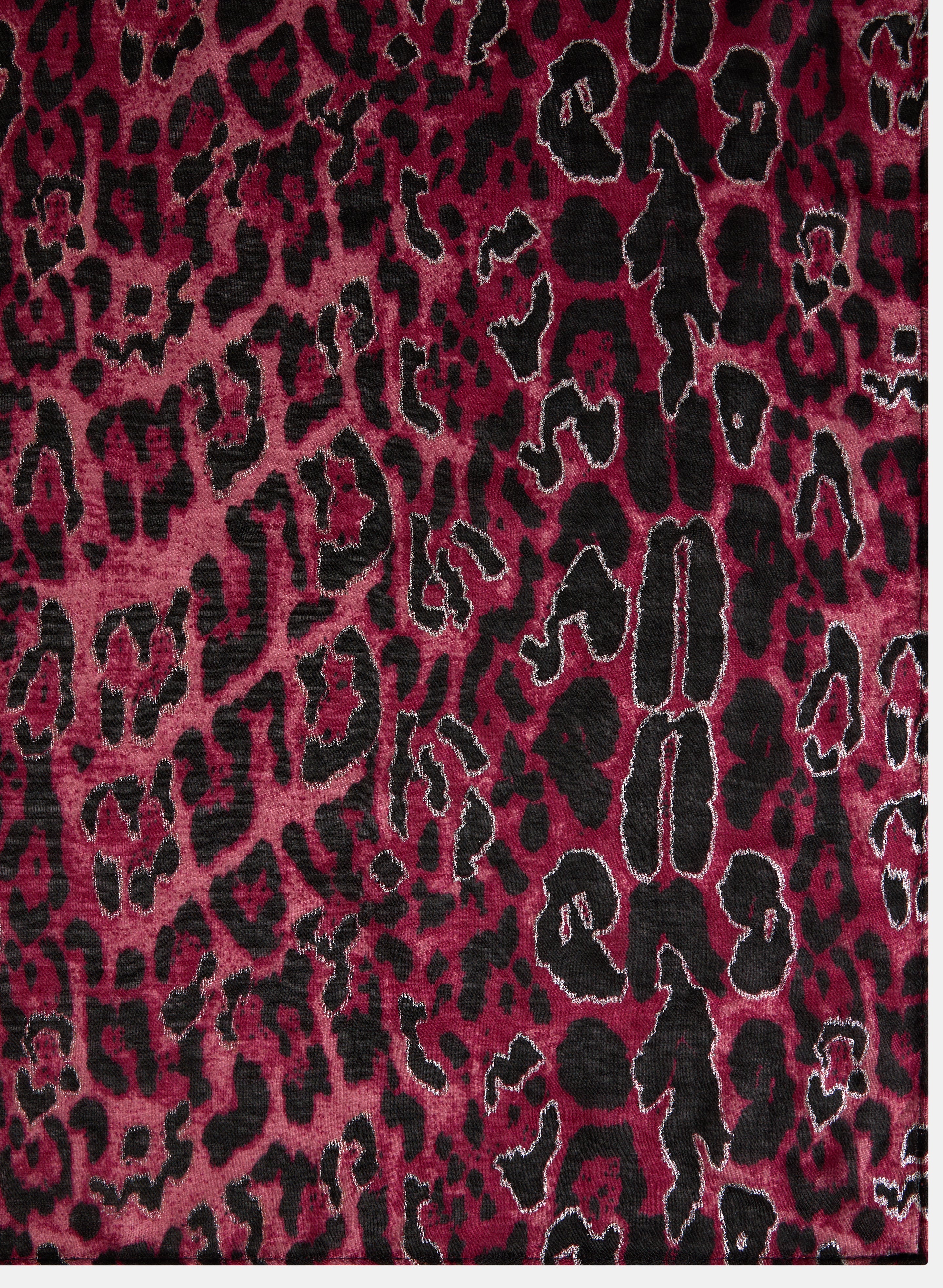 Cheetah Print Fringe Detail Scarf - Fashionable Animal Print Wrap for Women - Perfect for Winter Accessories, Boho Outfits & Party Wear