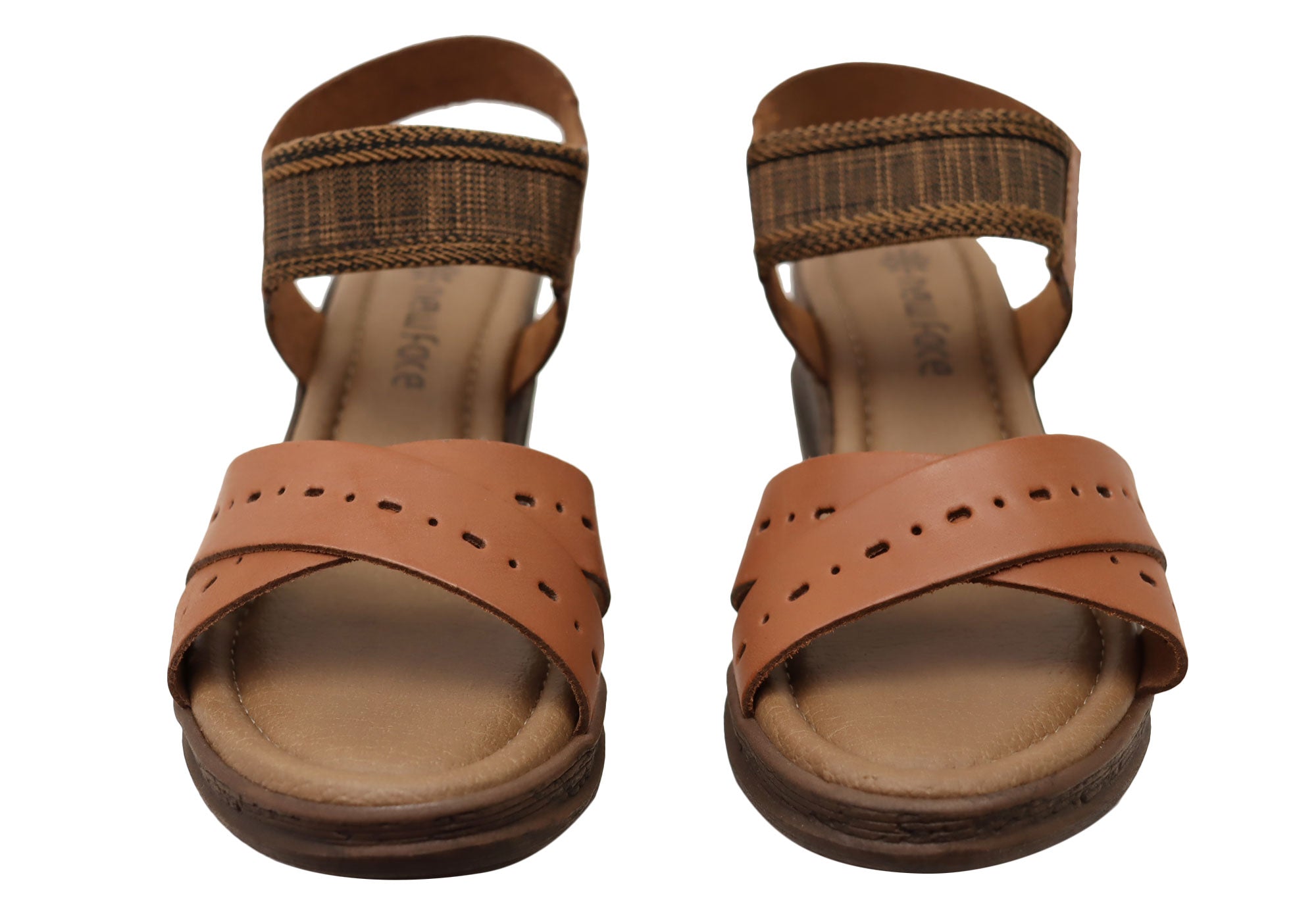 Emily Women's Comfortable Leather Wedge Sandals - Handmade in Brazil - Perfect for Summer, Beach & Casual Outings