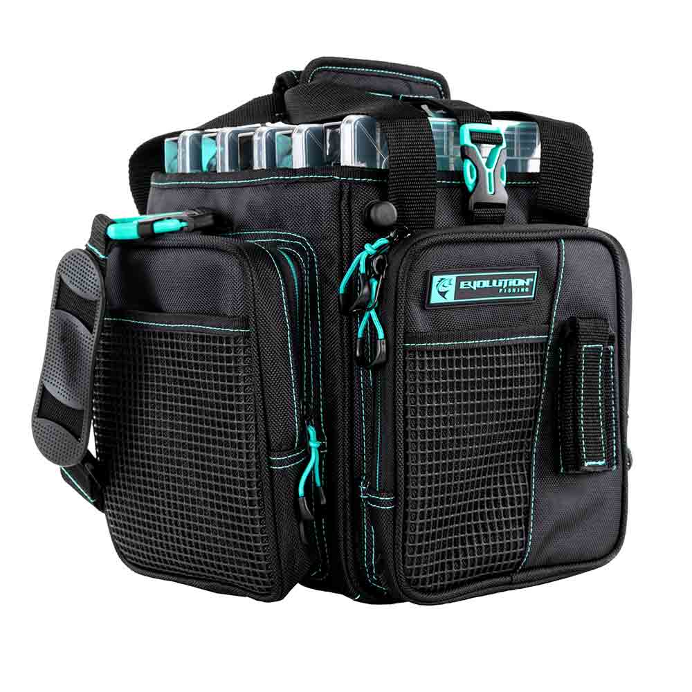 Evolution Outdoor 3600 Vertical Drift Series Topless Tackle Bag - Premium Fishing Gear for Bass, Trout & Saltwater - Perfect for Boat, Kayak & Shore Fishing Adventures