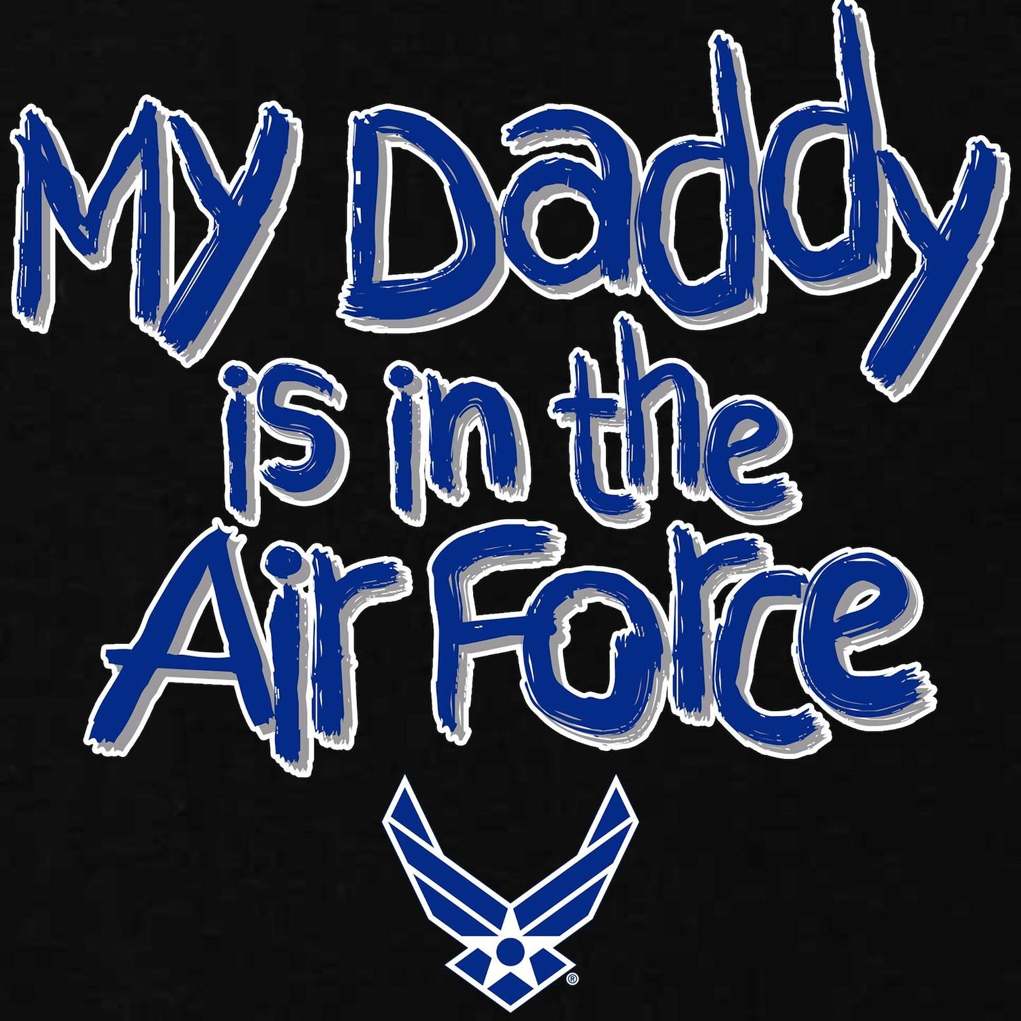 My Daddy is in The Air Force Maternity T-Shirt for Women - Soft Ruched Side Design for Comfort - Perfect for Pregnancy Announcements & Air Force Family Pride