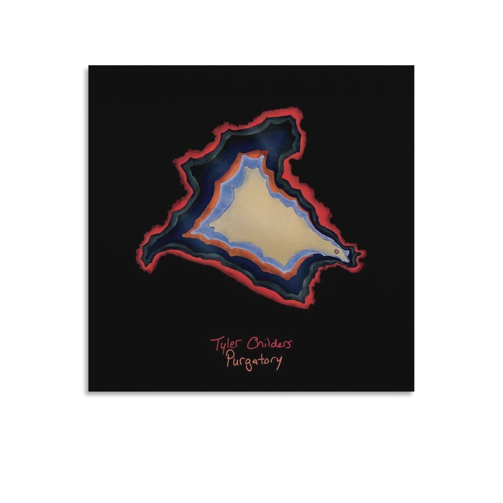 Tyler Childers Purgatory Canvas Wall Art - 12x12 inch (30x30cm) Unframed Poster for Living Room & Bedroom Decor - Country Music Fan Gift & Home Office Aesthetic Painting