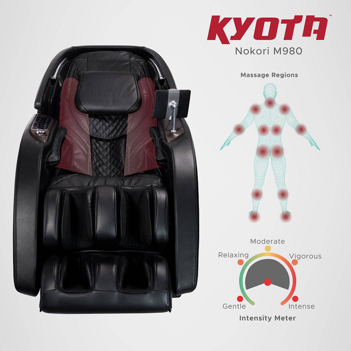 Kyota Nokori M980 Syner D Massage Chair - Certified Pre-Owned - Full Body Shiatsu Massage for Home & Office Relaxation