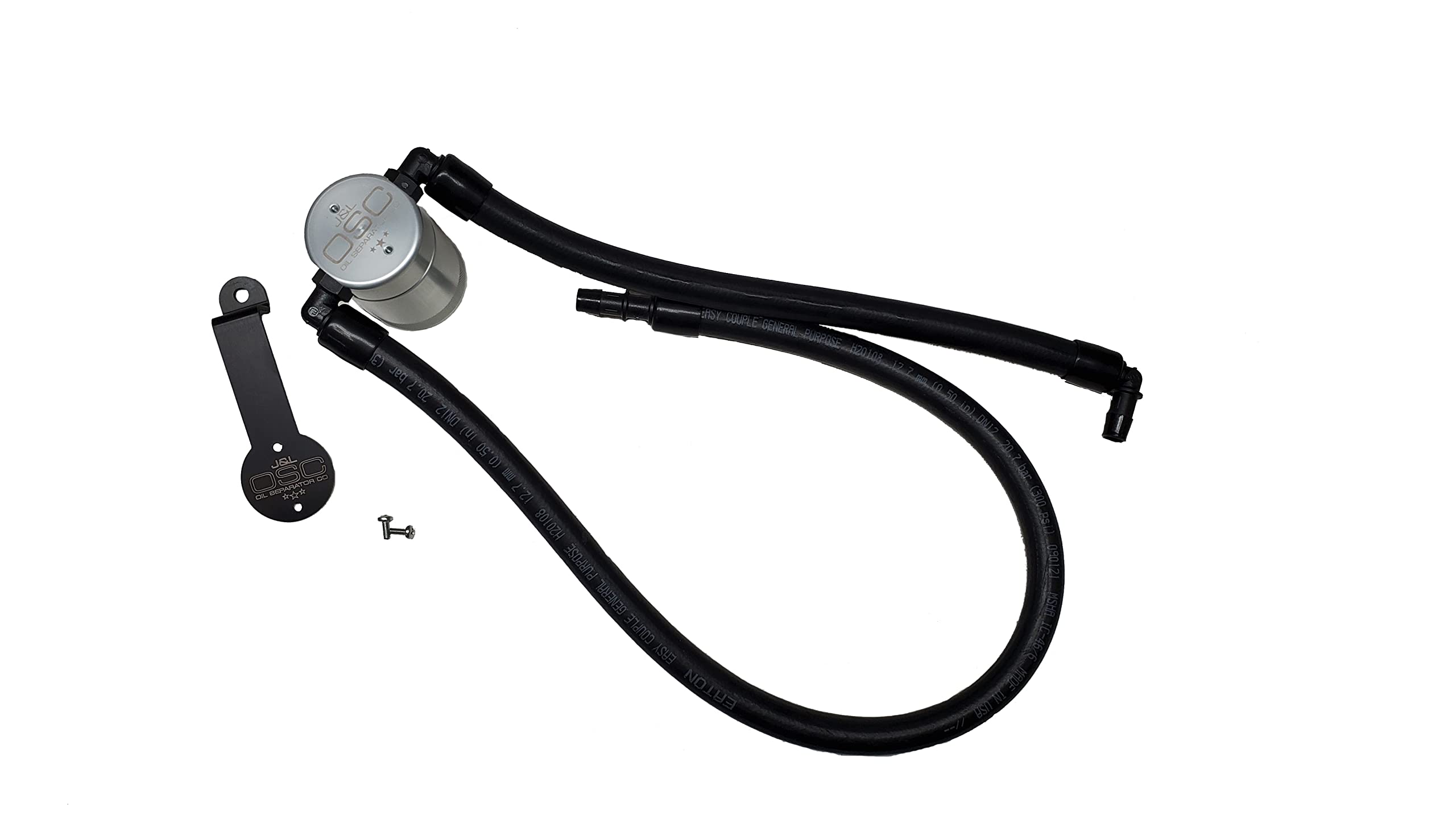 J&L Oil Separator 3.0 for 2021-2024 Jeep Wrangler 392 Passenger Side - Silver | High Performance Oil Catch Can | Reduces Engine Sludge & Improves Performance | Perfect for Off-Roading & High-Performance Driving