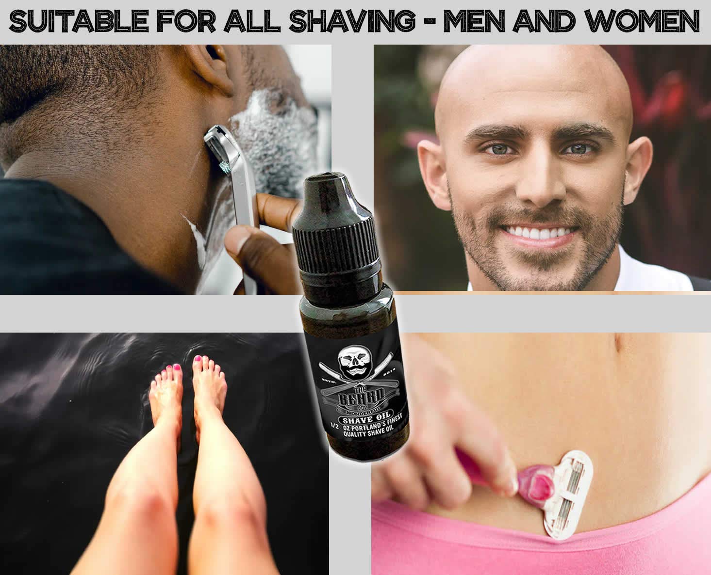 Premium Natural Shave Oil with Tea Tree, Eucalyptus, Jojoba & Hemp Seed Oil - Healing, Protective, Soothing & Moisturizing Formula for Men - Ideal as Pre-Shave Treatment or Post-Shave Moisturizer - Perfect for Sensitive Skin & Daily Grooming Routine