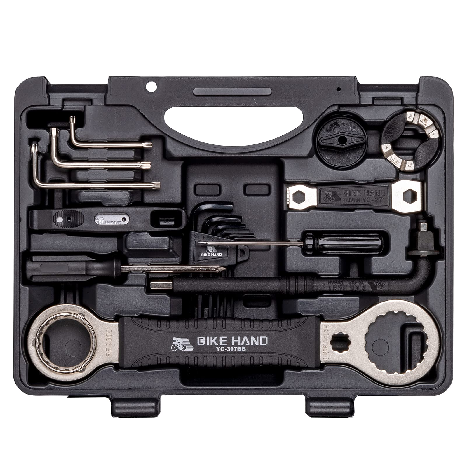 BIKE HAND 18-Piece Professional Bicycle Repair Tool Kit - Mountain & Road Bike Maintenance Set with Storage Case - Perfect for Home Mechanics & On-the-Go Cycling Repairs