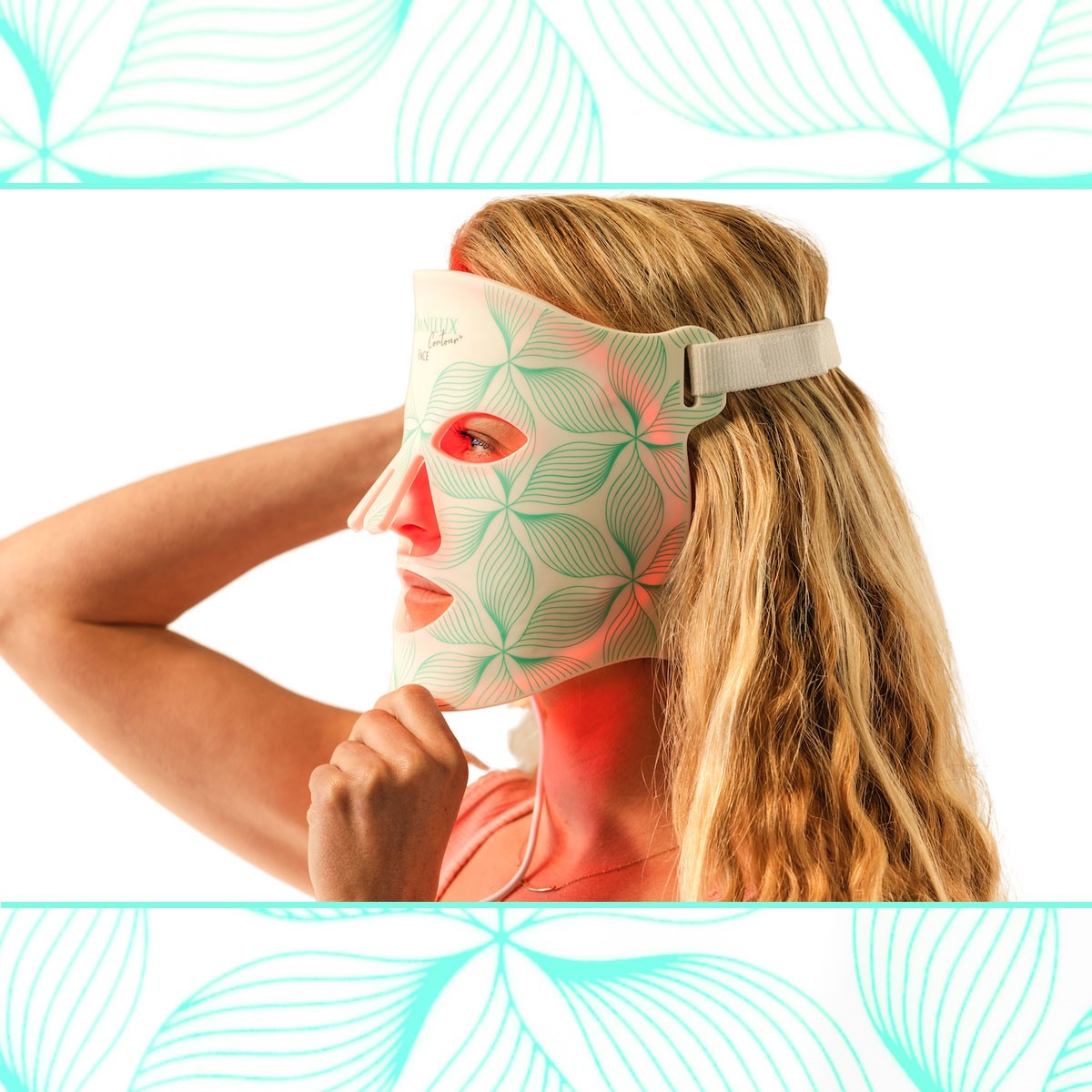 Omnilux Contour Flexible LED Face Mask for Anti-Aging & Skin Rejuvenation - Red Light Therapy Device for Wrinkles, Acne & Glowing Skin - Perfect for At-Home Skincare & Spa Treatments