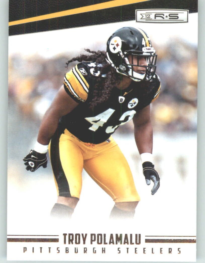 2012 Panini Rookies and Stars Troy Polamalu #116 NFL Football Trading Card - Pittsburgh Steelers Player Collectible for Sports Memorabilia & Fantasy Football Fans