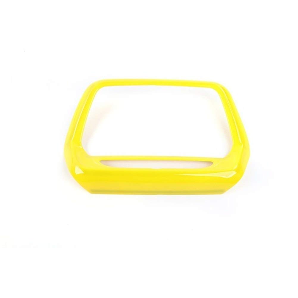 2017-Up Chevrolet Camaro 7-8 Inch Navigation Screen GPS Panel Decoration Frame Cover - Yellow 8