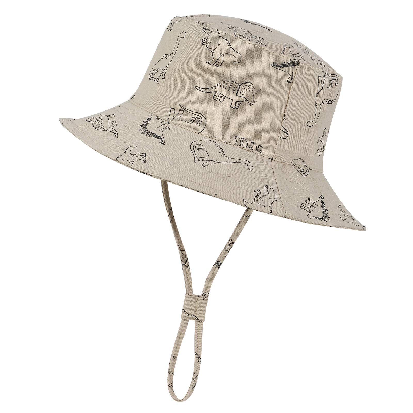 UPF 50+ Baby Sun Hat for Toddlers - Adjustable Summer Beach Hat with Smile Face Design for Boys & Girls - Perfect for Outdoor Play, Pool Days & Vacation Protection