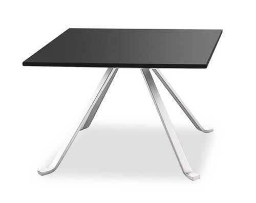 Modern Wave Coffee Table by Tonon - Mid-Century Inspired Glass Top Living Room Furniture for Home Decor & Entertaining