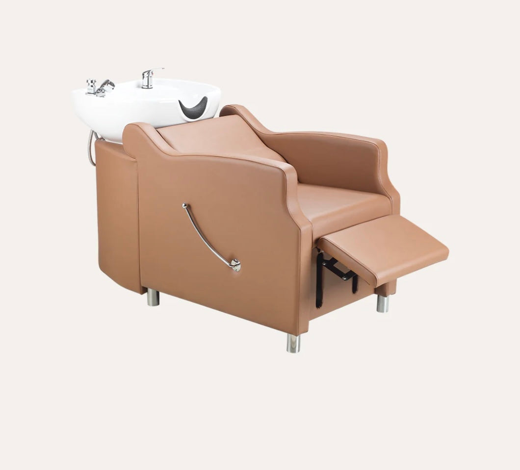 Amare Salon Shampoo Bowl & Chair - Professional Hair Washing Station for Salons & Barbershops - Perfect for Hair Styling, Washing & Conditioning Treatments