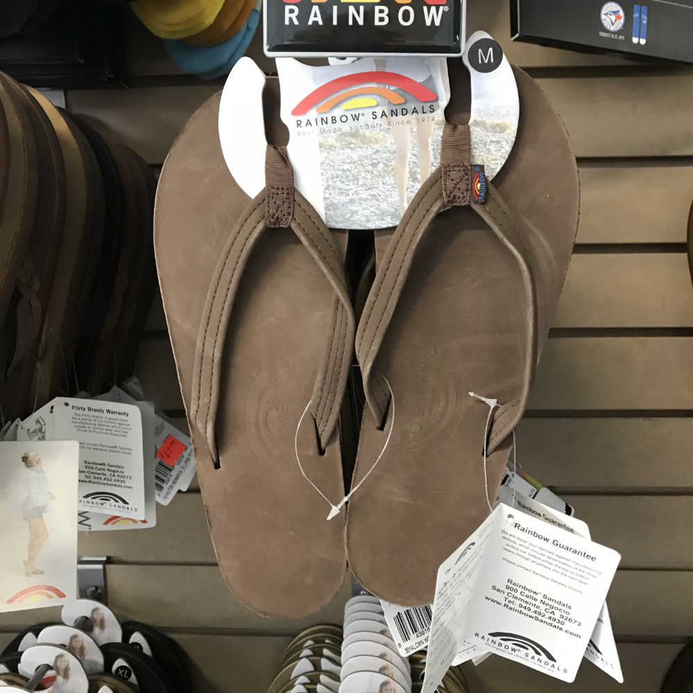 Rainbow Original 301 ALTSN Flip Flops for Women - Single Layer Narrow Strap Sandals - Perfect for Beach, Pool & Summer Outfits