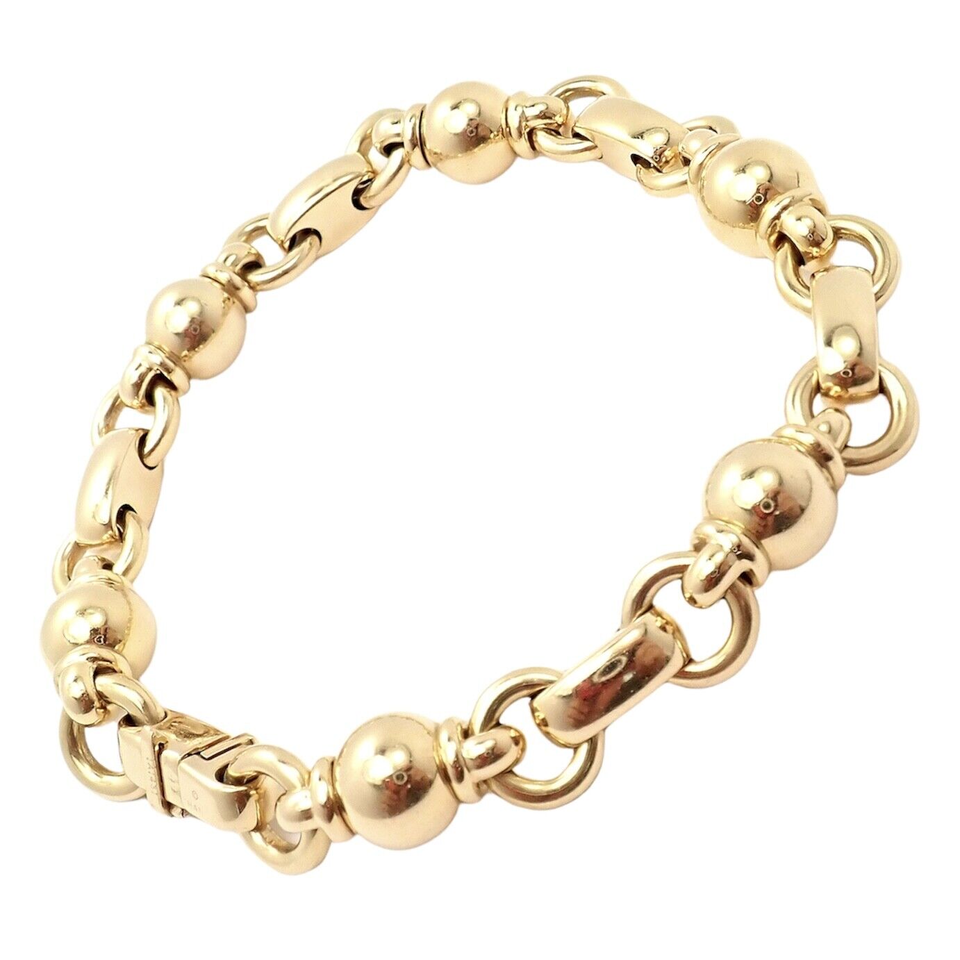 Authentic Vintage Chanel 18k Yellow Gold Classic Link Bracelet | Luxury Fashion Jewelry for Women | Perfect for Parties, Weddings & Special Occasions
