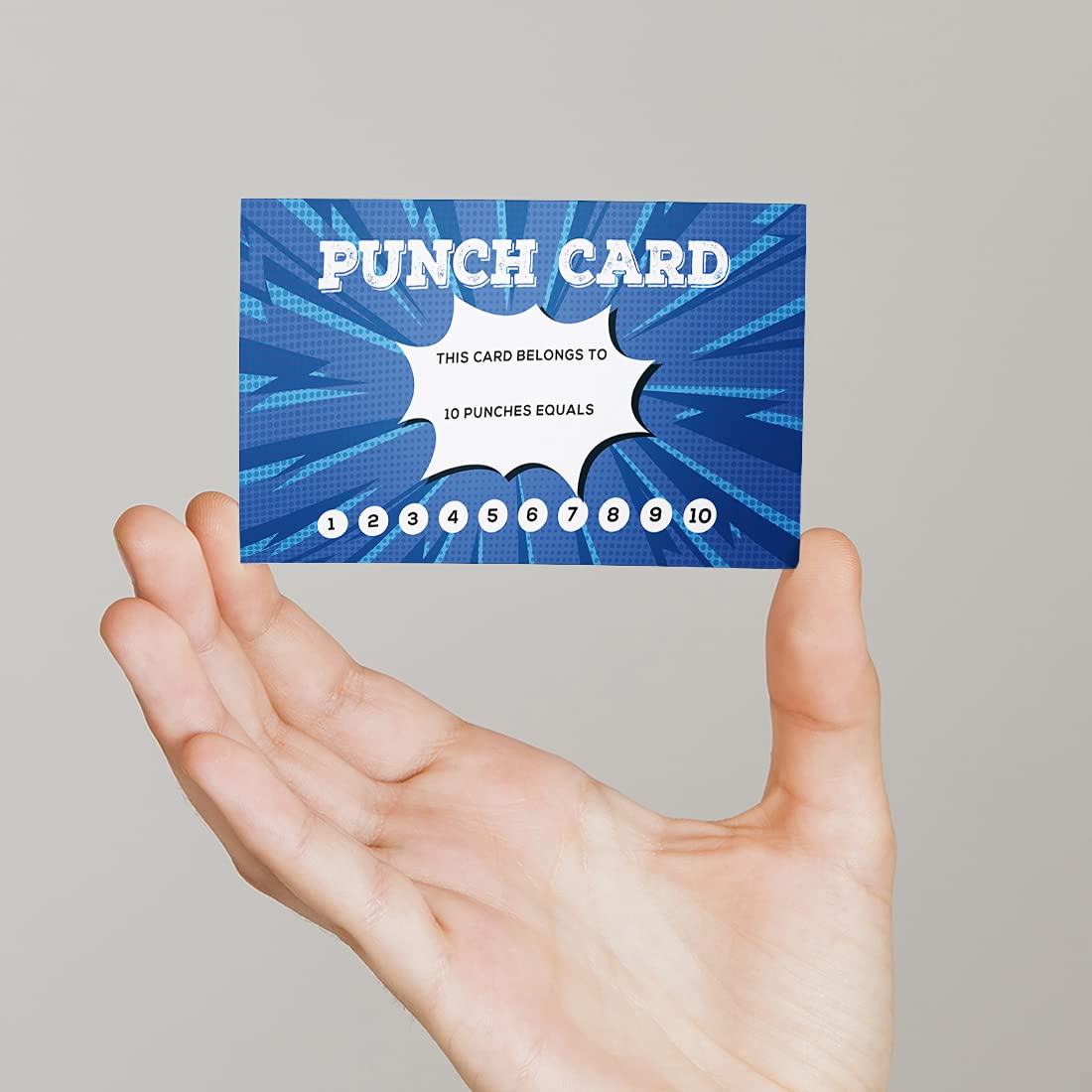 Andaz Press Comic Style Reward Punch Cards - 100 Pack (2