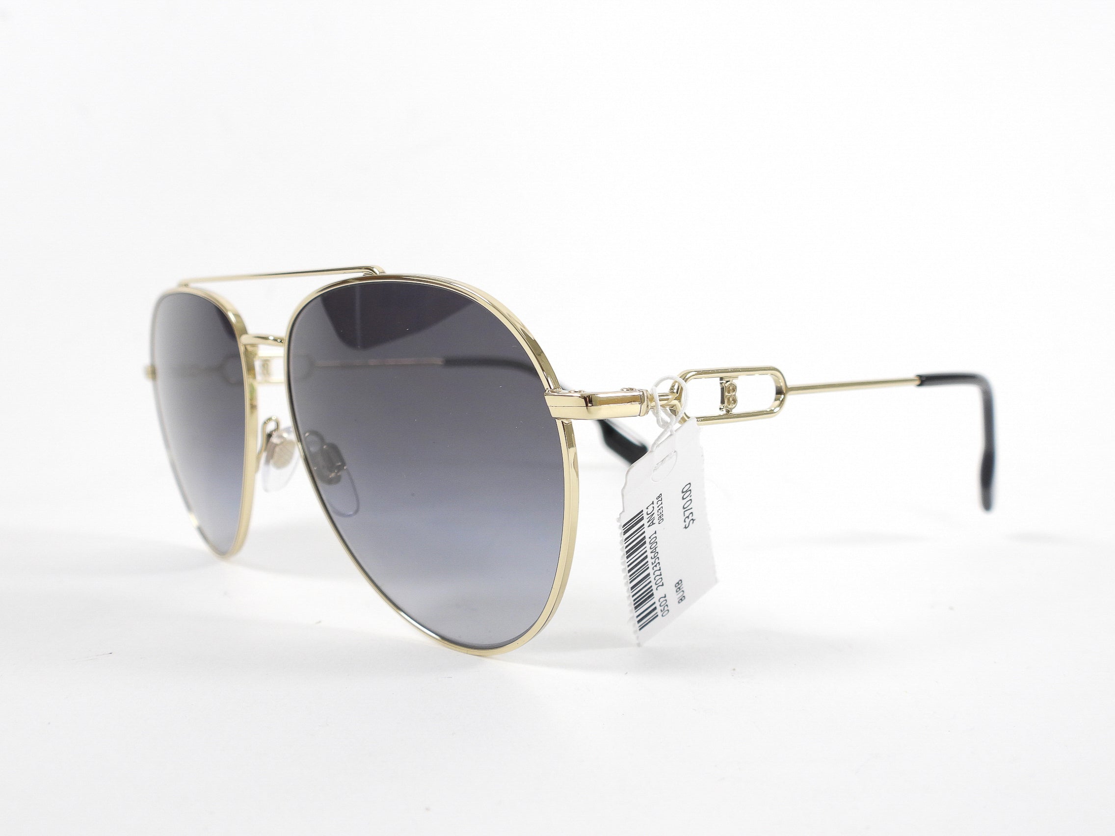 Burberry Gold Framed Aviator Sunglasses for Women & Men - Luxury Polarized UV Protection - Perfect for Driving, Travel & Outdoor Activities