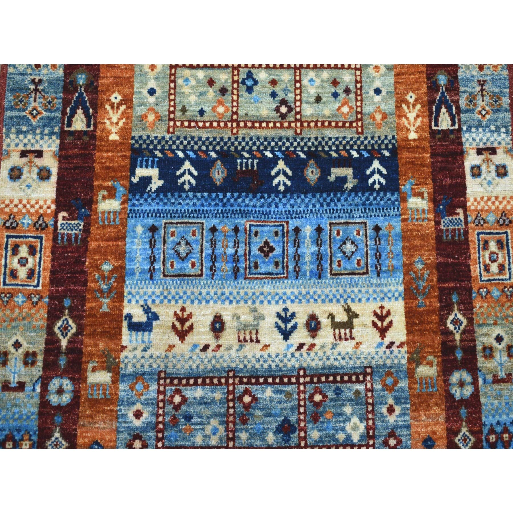 Authentic Red Kashkuli Pure Wool Hand-Knotted Oriental Rug 2'9