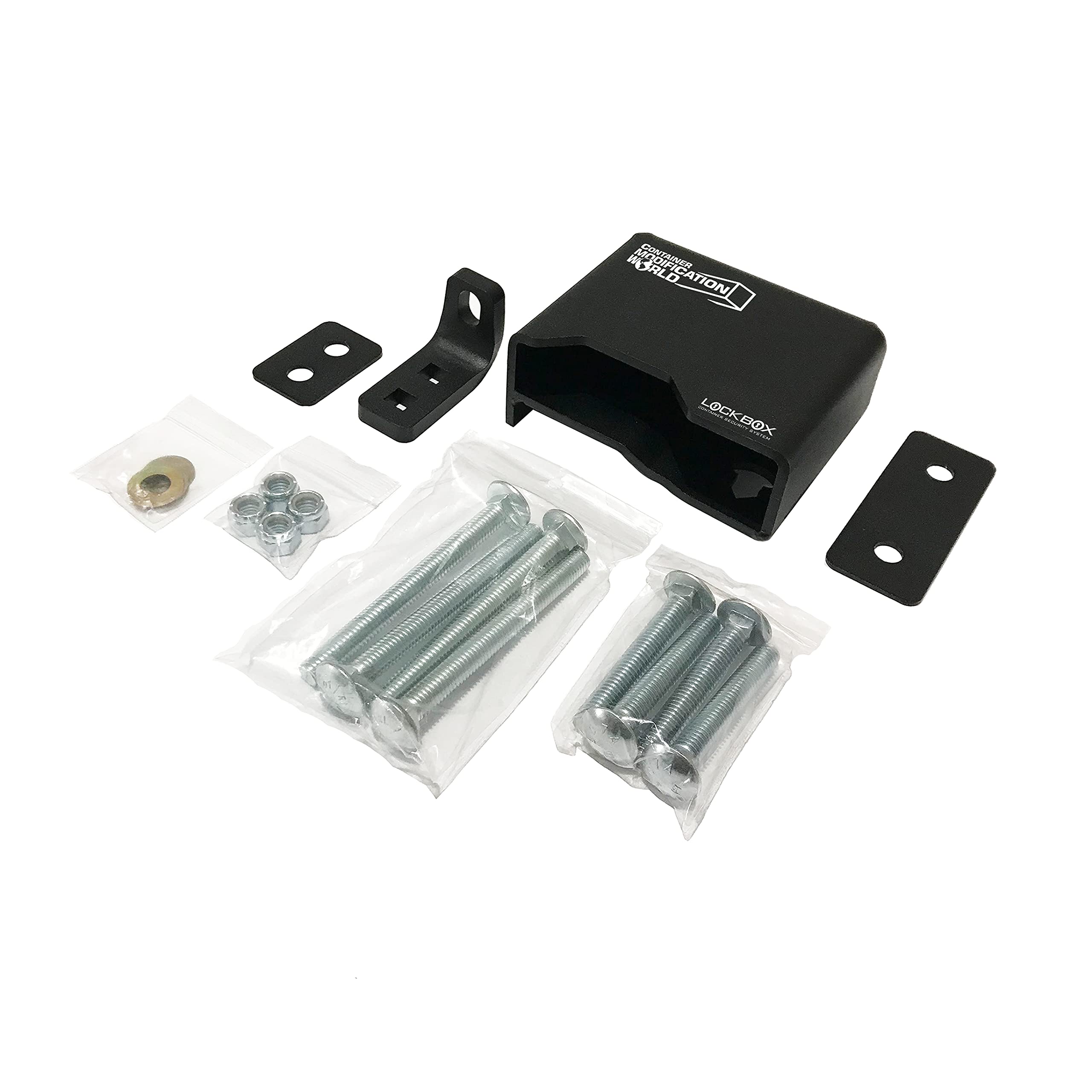 Secure Bolt-On Lock Box for Shipping Containers - Heavy Duty Steel Security Box with Key Lock - Ideal for Cargo, Storage & Transport Protection