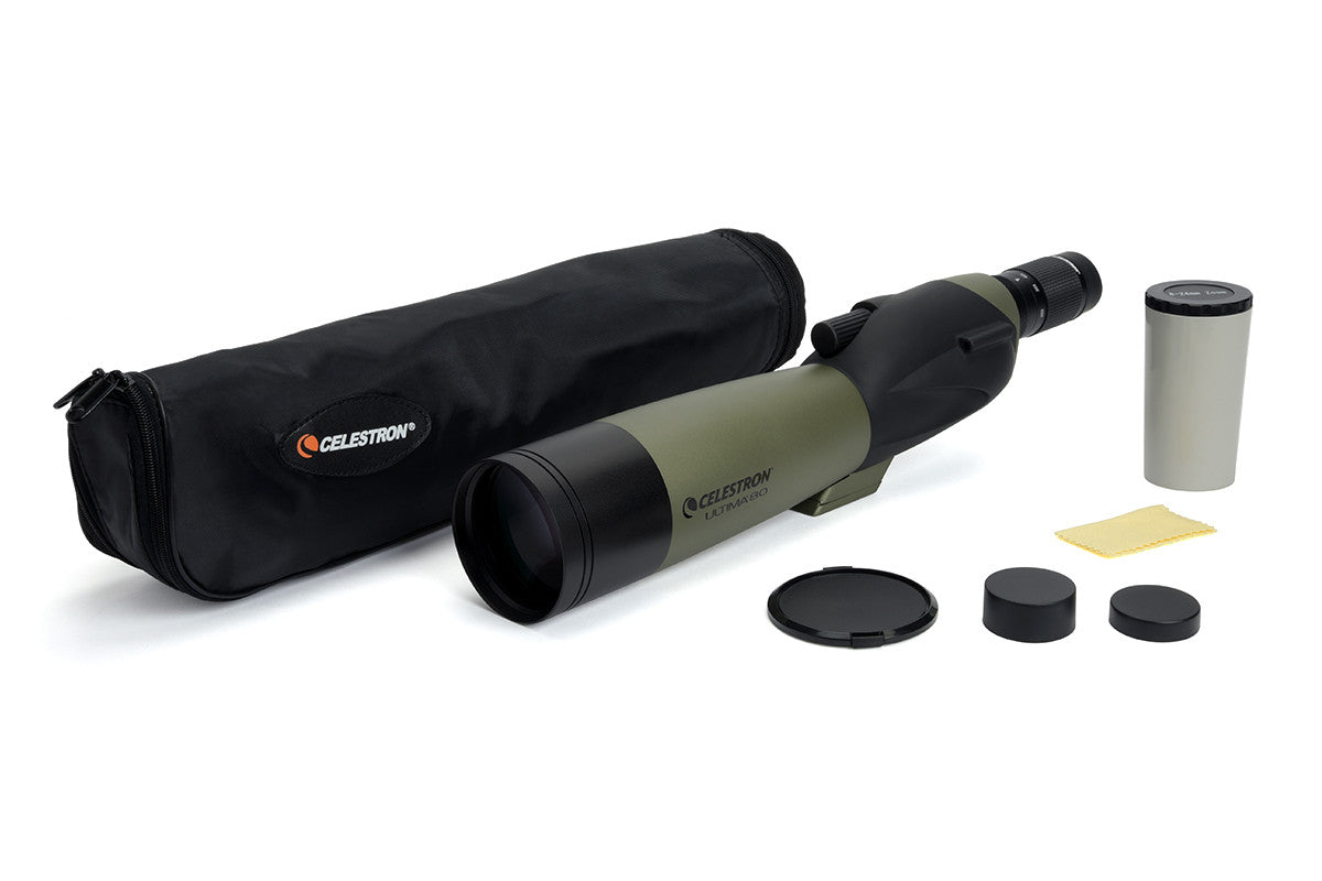 Used Ultima 20-60x80mm Straight Zoom Spotting Scope - Perfect for Bird Watching, Hunting & Outdoor Adventures