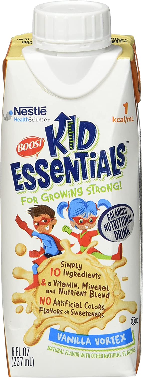 Boost Kid Essentials 1.0 - Balanced Nutritional Drink for Kids & Toddlers, 8 fl oz Carton - Supports Growth, Immunity & Energy - Perfect for School, Sports & Daily Nutrition