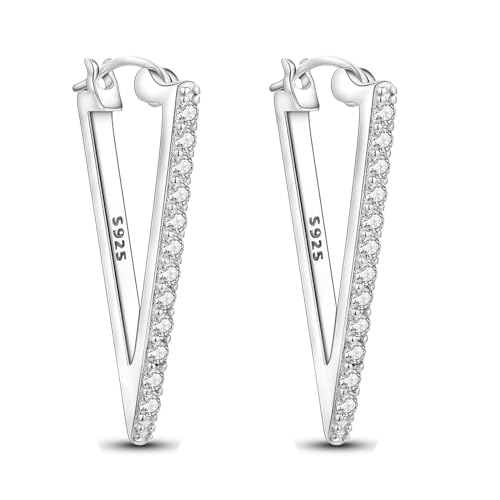 Shining Dense Set Triangle Earrings