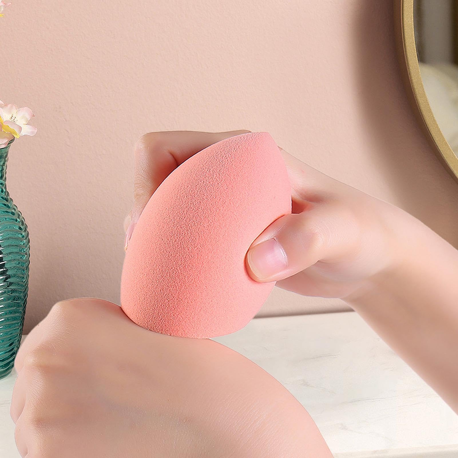 Premium Beauty Blender Sponge for Flawless Foundation Application - Soft Makeup Blending Sponge for Liquid & Cream Cosmetics (2.05x3.43x1.97 inches) | Ideal for Professional Makeup Artists & Daily Beauty Routines