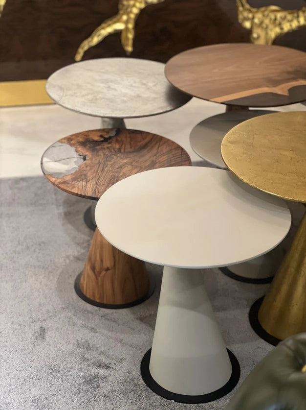Handcrafted Walnut & Epoxy Resin Mushroom Side Table - Modern End Table for Living Room, Bedroom, or Office Decor - Unique Home Accent Furniture for Small Spaces