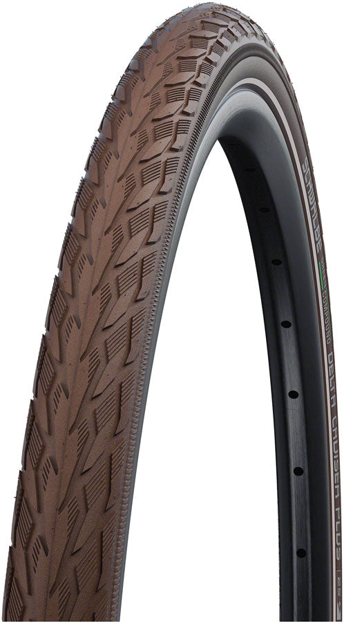 2 Pack Schwalbe Delta Cruiser Plus Bike Tires - 700x35 Clincher Wire Bead with PunctureGuard Technology (11159006) - Perfect for Urban Commuting, Road Cycling & Hybrid Bikes