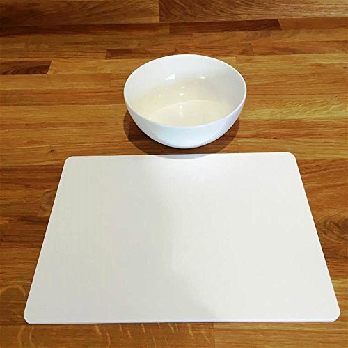 Premium White Rectangular Placemats Set of 8 - Large Size Waterproof Dining Table Mats for Formal Dinner Parties, Holiday Gatherings & Everyday Use