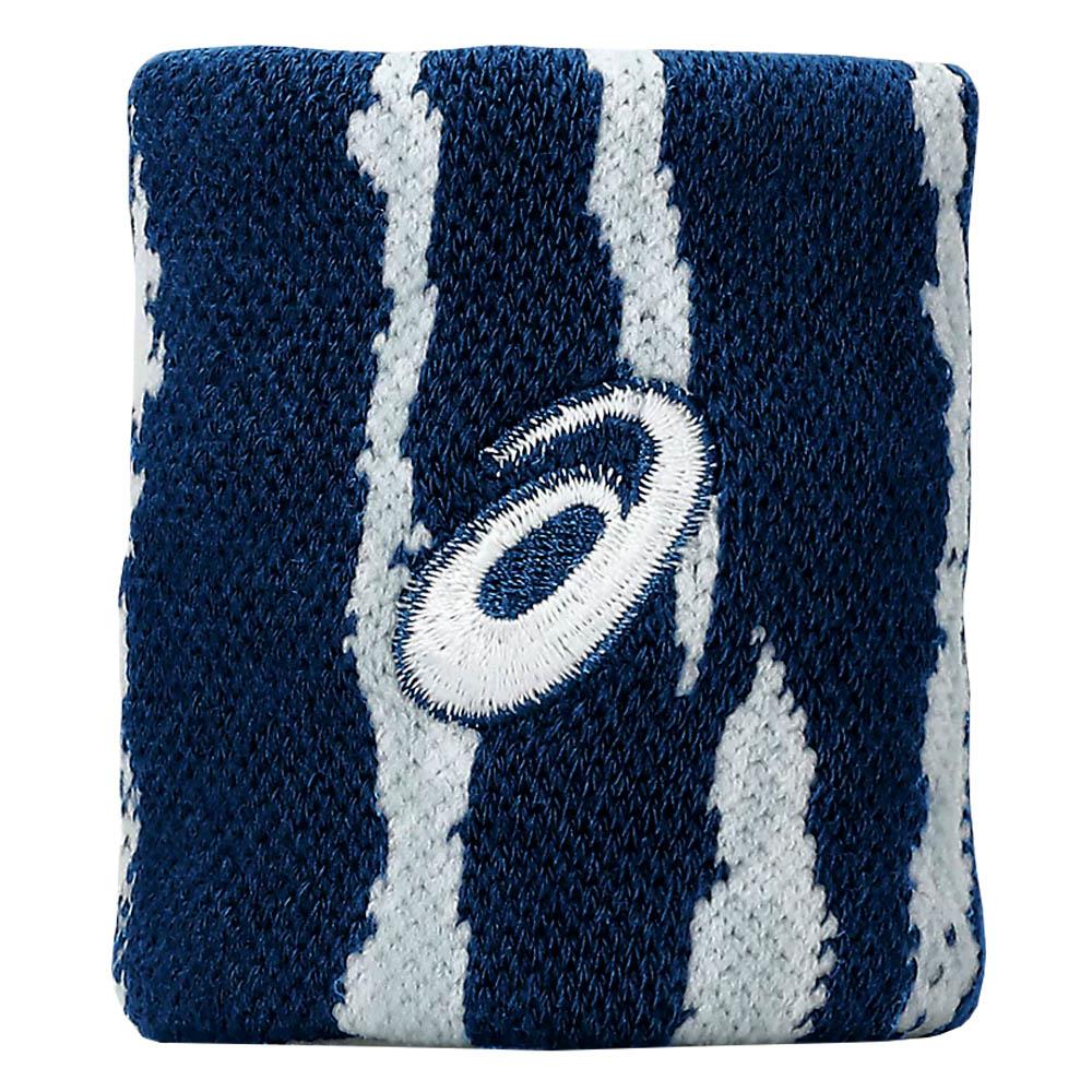 ASICS Graphic Single Wristband - Mako Blue - Comfortable Sports Wrist Support for Running, Gym & Basketball - Unisex Fitness Accessory