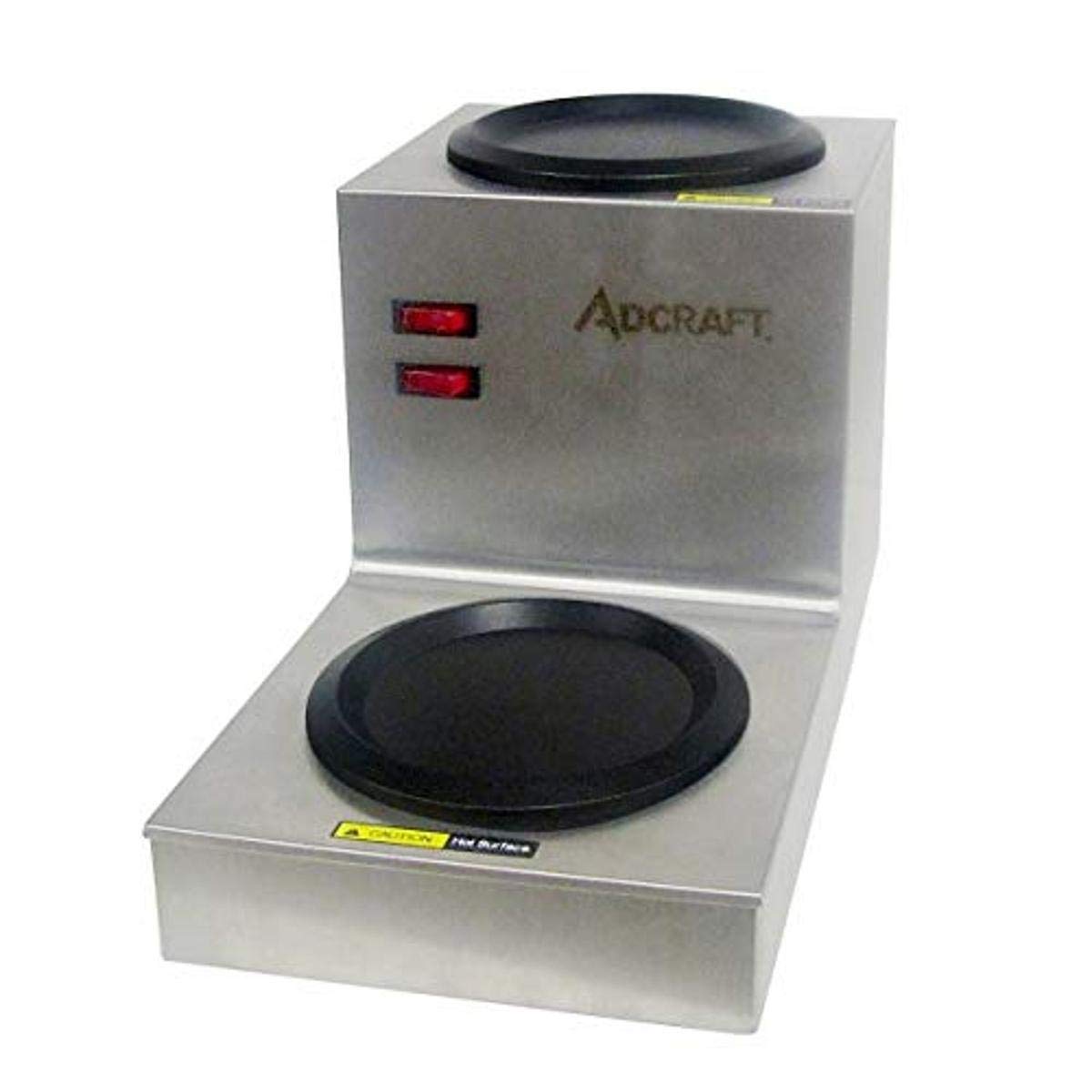 Adcraft TWP Dual Step-Up Warmer Plates - 500W Stainless Steel Food Warmer for Restaurants & Catering (120V) - Perfect for Buffets, Banquets & Commercial Kitchens
