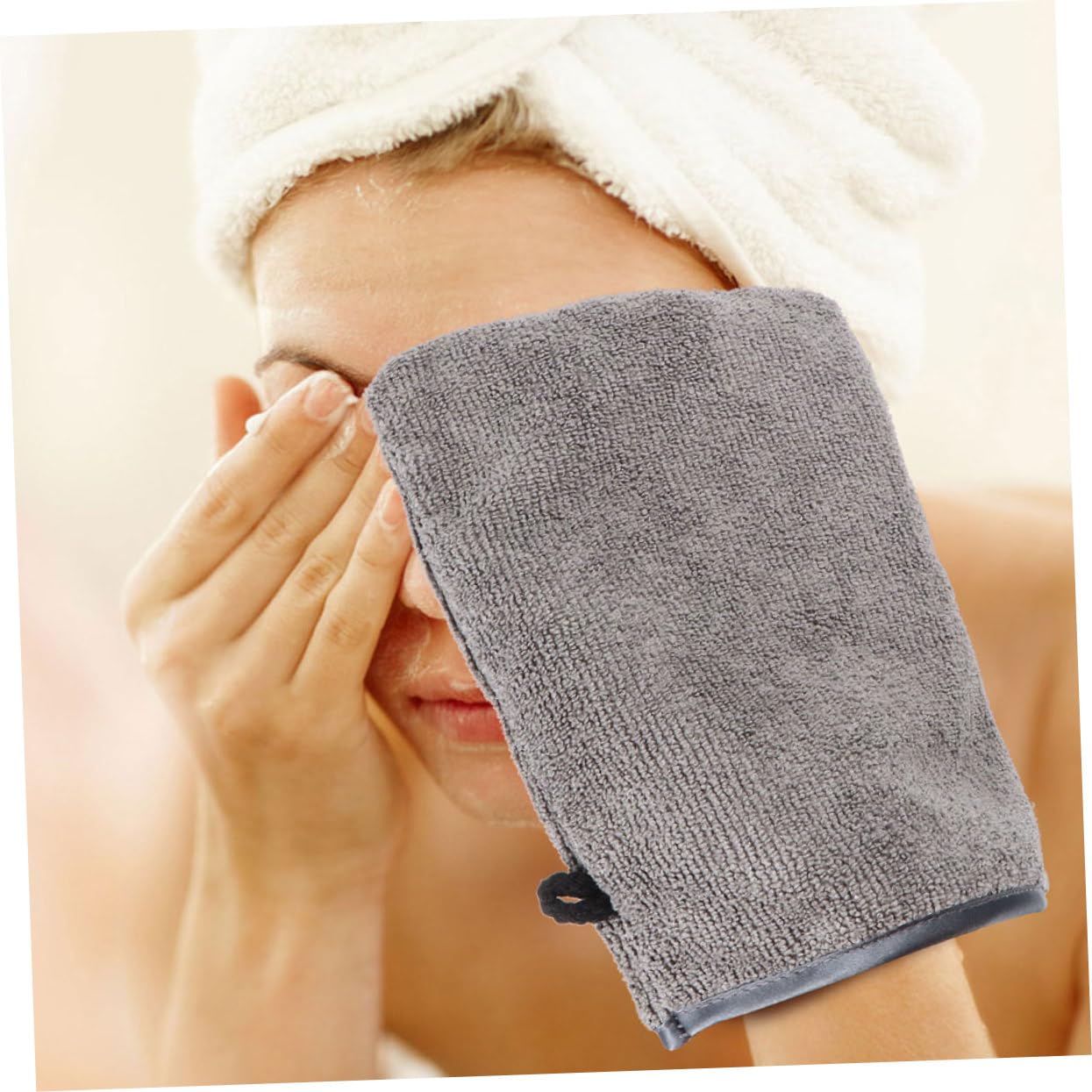 Soft Face Mitts for Makeup Removal & Facial Cleansing | Gentle Exfoliating Gloves for Skincare Routine | Perfect for Spa, Travel & Daily Use